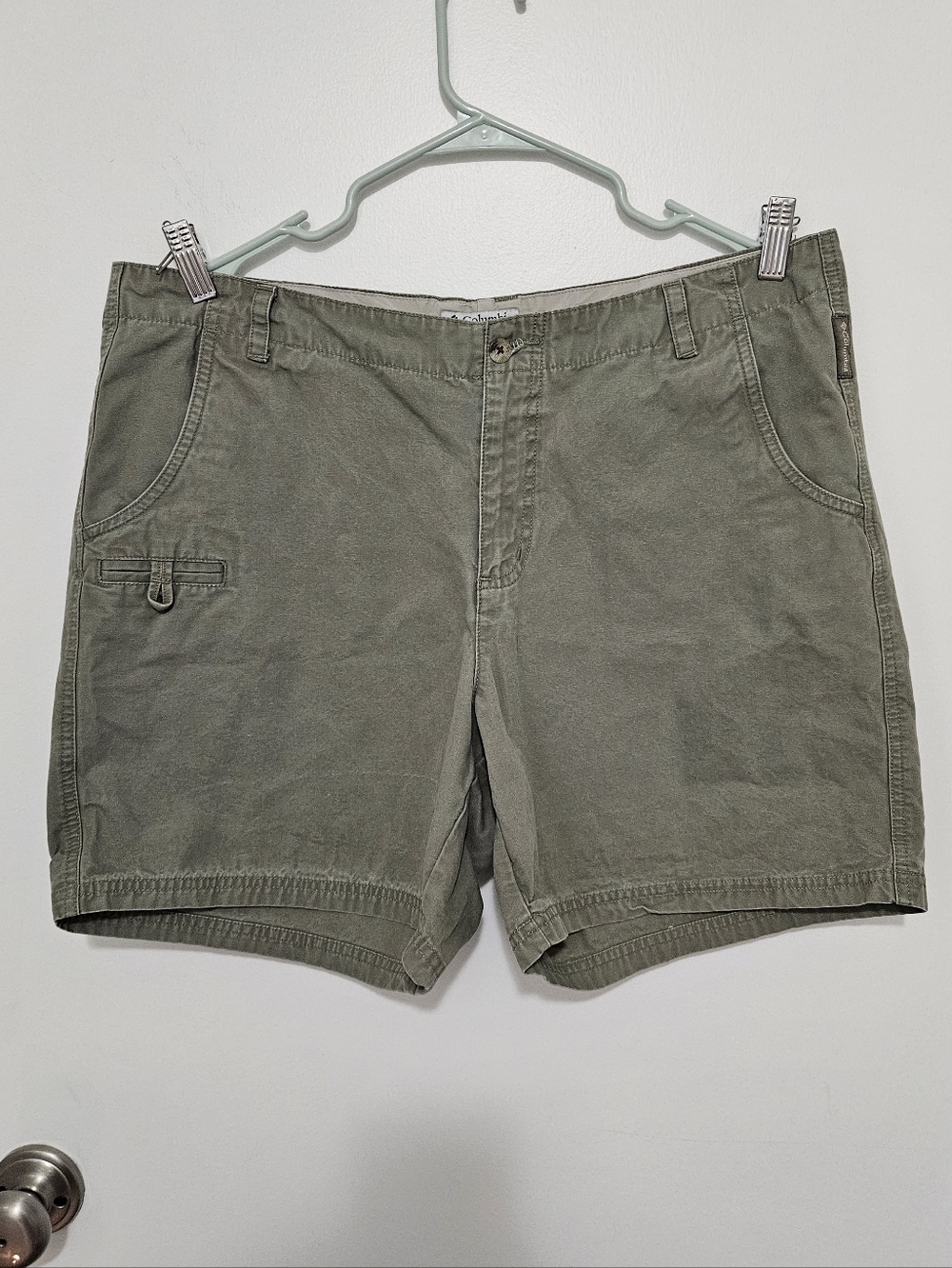Women's Olive Green Casual Utility Shorts